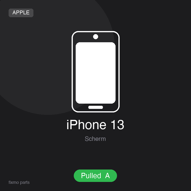 Apple iPhone 13 OLED Display Assembly (Pulled A)