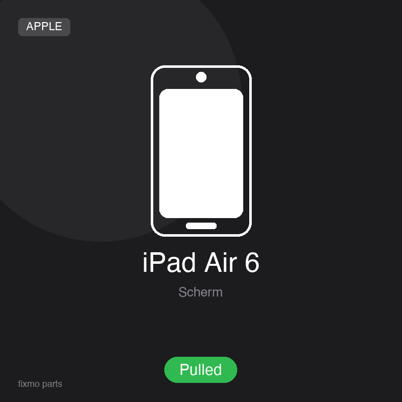Apple iPad Air 6 Display Assembly (Pulled)