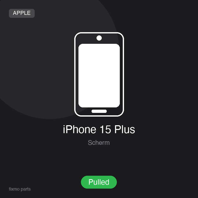 Apple iPhone 15 Plus OLED Display Assembly (Pulled)