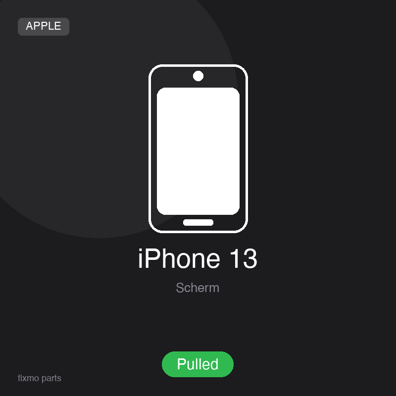 Apple iPhone 13 OLED Display Assembly (Pulled)