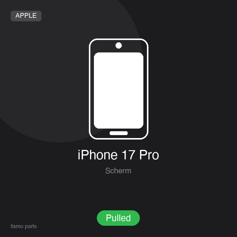 Apple iPhone 17 Pro OLED Display Assembly (Pulled)