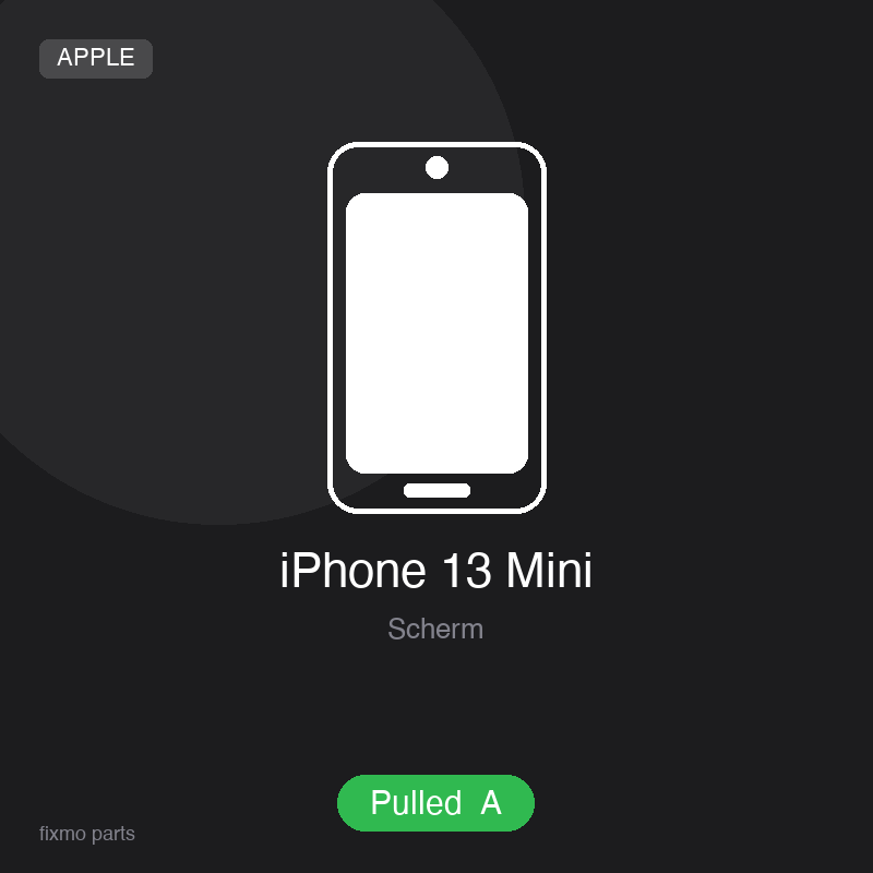 Apple iPhone 13 Mini OLED Display Assembly (Pulled A)