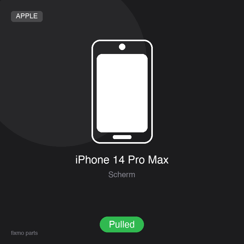 Apple iPhone 14 Pro Max OLED Display Assembly (Pulled)