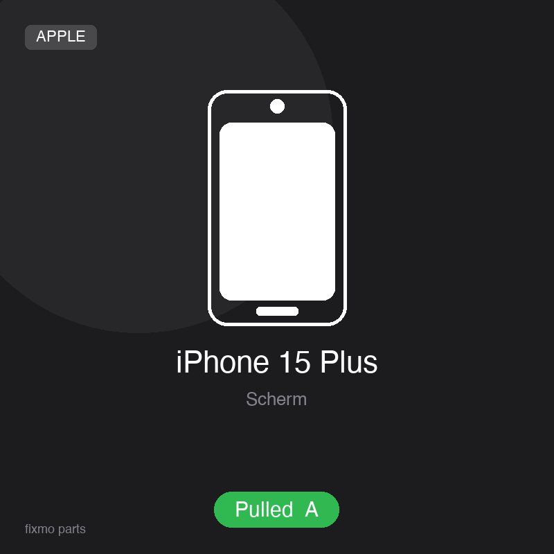 Apple iPhone 15 Plus OLED Display Assembly (Pulled A)