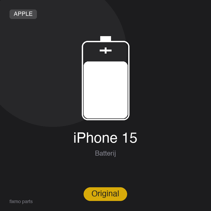 Apple iPhone 15 Battery (Original) – High Capacity