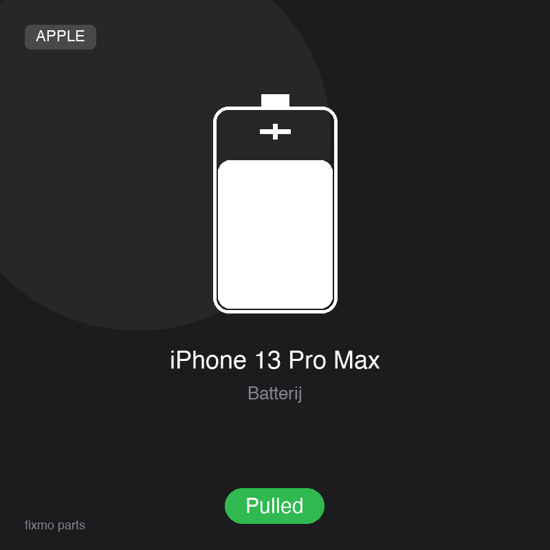 Apple iPhone 13 Pro Max Battery (Pulled) – High Capacity