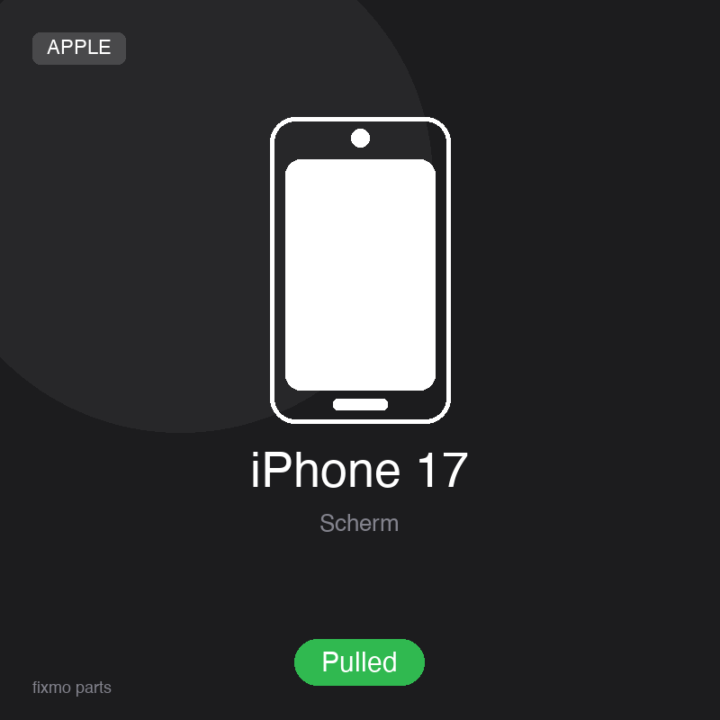 Apple iPhone 17 OLED Display Assembly (Pulled)